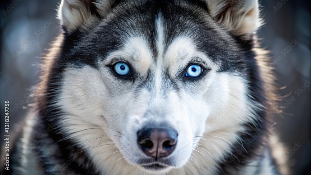 Close up of Siberian husky's blue eyes, breed, nature, breed, nature, canines, Siberian husky Close up of Siberian husky's blue eyes, breed, nature, breed, nature, canines, Siberian husky