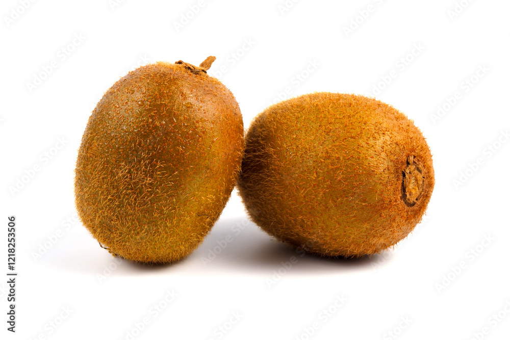 fresh of ripe kiwi fruit on white background fresh of ripe kiwi fruit on white background