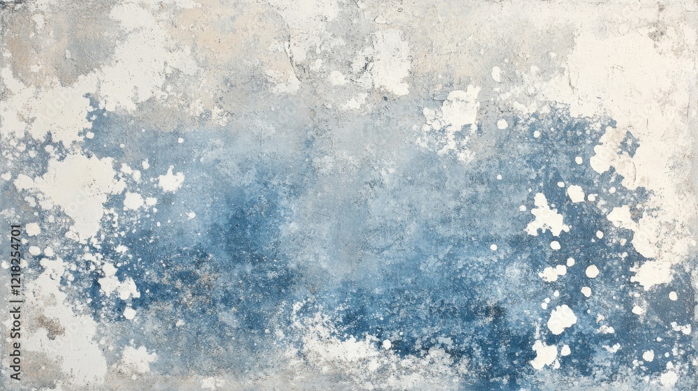Abstract Blue and White Textured Wall Surface Abstract Blue and White Textured Wall Surface