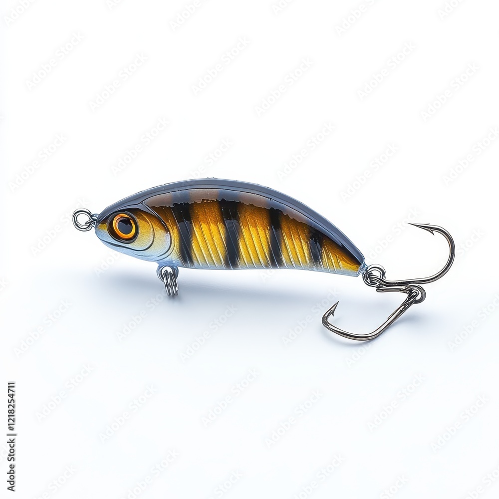 Realistic Fishing Lure Isolated on White Background. Realistic Fishing Lure Isolated on White Background.