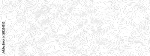 Modern location discovery vector topo map design White background with topographic world grid wave Topographic map geographic line texture.	