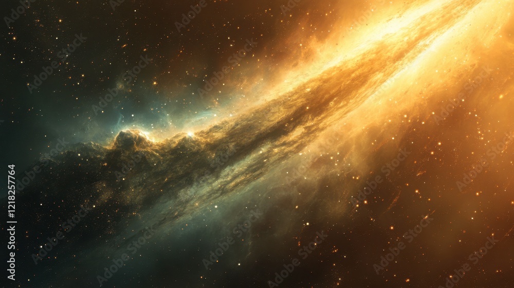 Cosmic Explosion of Bright Stars and Nebula in Deep Space Cosmic Explosion of Bright Stars and Nebula in Deep Space