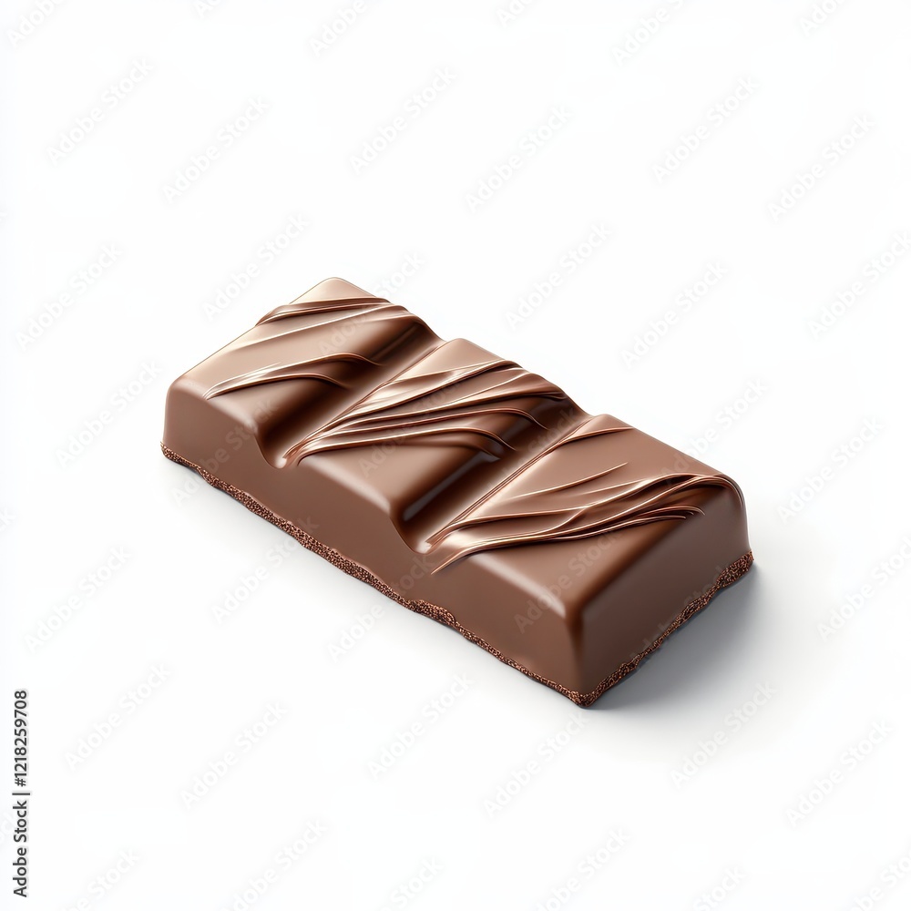 Delicious Chocolate Bar with Swirled Topping. Delicious Chocolate Bar with Swirled Topping.
