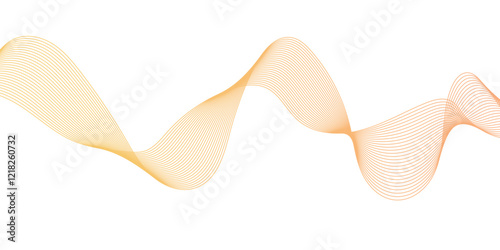 Wallpaper Mural Abstract smooth frequency isolated element creative pink wave line blend curve flow technology modern white background. web banner vector beautiful waveform light music energy design.	 Torontodigital.ca