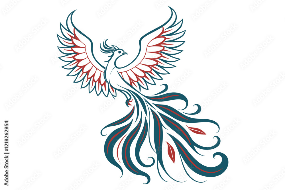 Obraz premium phoenix vector illustration
