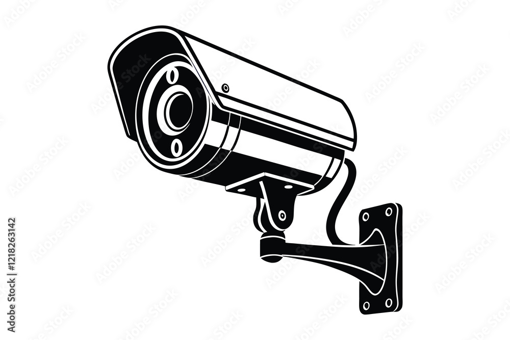 security camera isolated on white background security camera isolated on white background