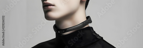 State-of-the-Art Wireless Neckband with Ergonomic Design and Noise-Cancelling Earbuds photo