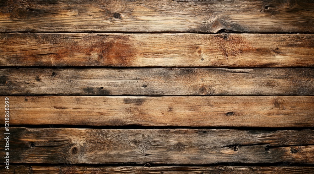 Fototapeta premium Dark brown rustic wooden planks background texture. (5)