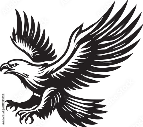 eagle silhouette vector illustration