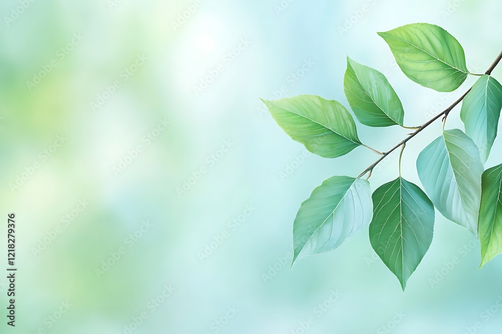 Lush green leaves in nature background floral environment close-up viewpoint Lush green leaves in nature background floral environment close-up viewpoint