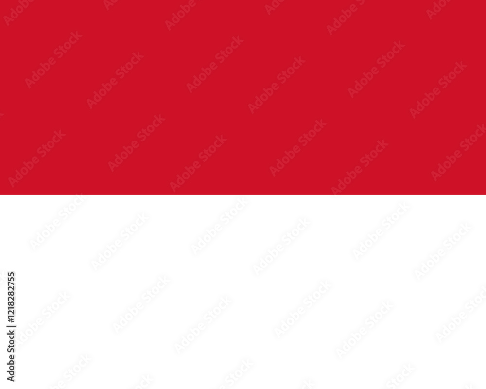 Naklejka premium High detailed flag of Monaco. National Monaco flag. Europe. 3D illustration.
