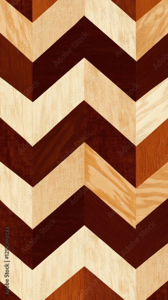 Abstract chevron pattern of dark and light wood. Abstract chevron pattern of dark and light wood.