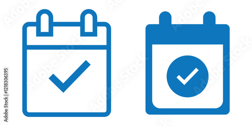 Calendar planner icon set. Calendar icon collection.