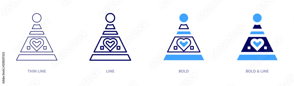 Birthday party hat icon in 4 different styles. Thin Line, Line, Bold, and Bold Line. Duotone style. Editable stroke Birthday party hat icon in 4 different styles. Thin Line, Line, Bold, and Bold Line. Duotone style. Editable stroke