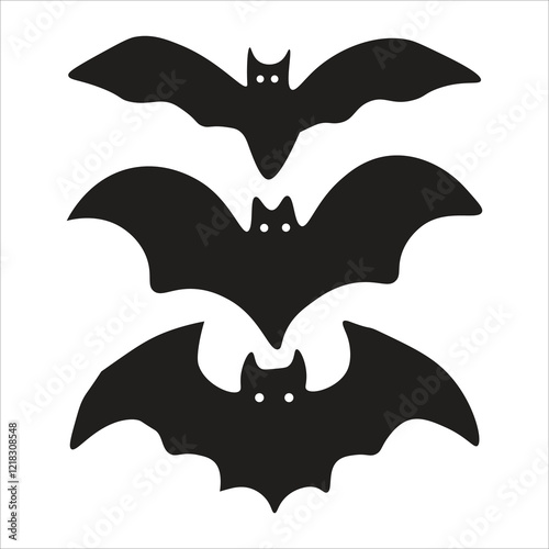 set of halloween bats