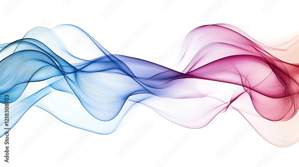 Abstract Colorful Waves: Fluid, translucent waves of blue, pink, and red blend seamlessly, creating a dynamic and ethereal visual effect. The image evokes a sense of movement, energy. Abstract Colorful Waves: Fluid, translucent waves of blue, pink, and red blend seamlessly, creating a dynamic and ethereal visual effect. The image evokes a sense of movement, energy.