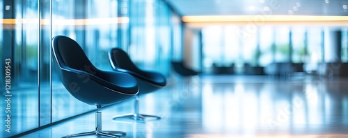 Professional Waiting Room Interior Design with Flare Lighting