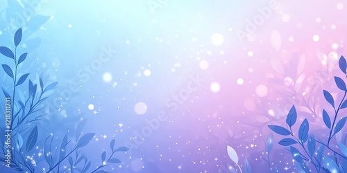 Soft Blurred Gradient Background: Light Blue to Purple