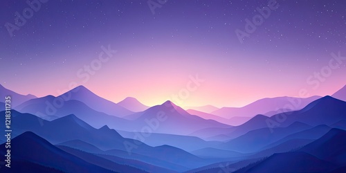 High-Quality Light Blue and Purple Gradient Design