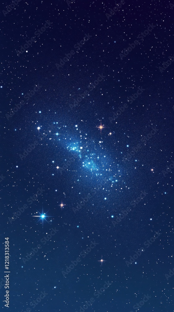 Fototapeta premium Celestial Night Sky Star Cluster Cosmic Display