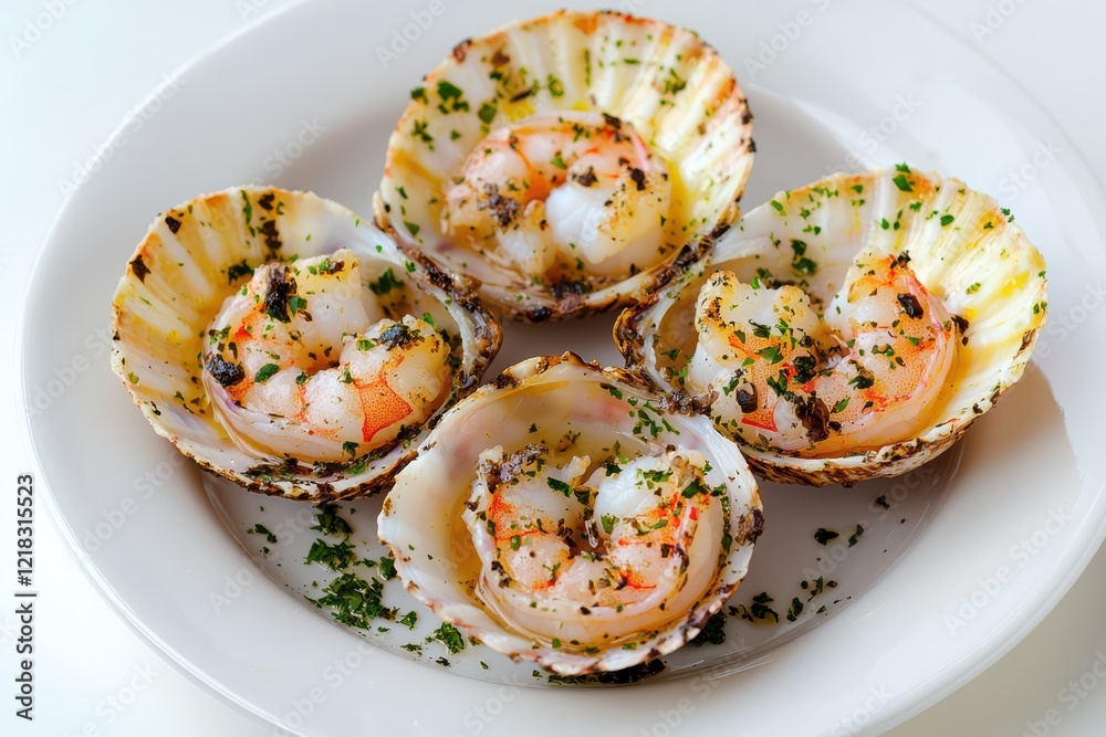 Grilled Scallops with Garlic Shrimp Parsley and Olive Oil Recipe Grilled Scallops with Garlic Shrimp Parsley and Olive Oil Recipe
