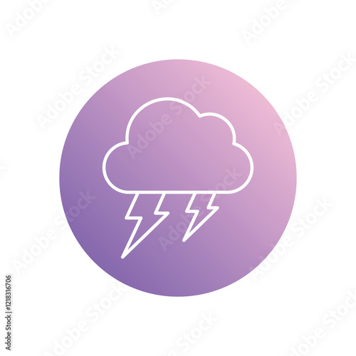 Strom  icon isolated on a white background. Vector illustration.
