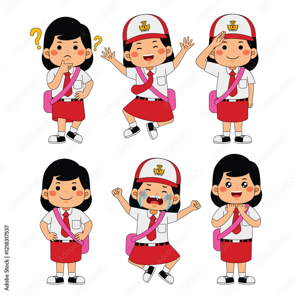 Indonesia Student Kids Back to School