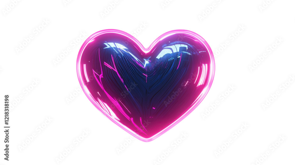 Colorful heart shape on transparent background Colorful heart shape on transparent background
