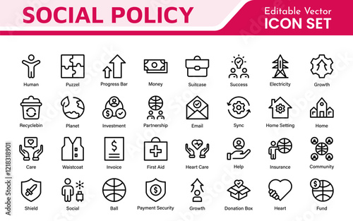 Outline icons about ESOP employee stock ownership plan. Contains such icons as company, win-win, scheme and benefits.