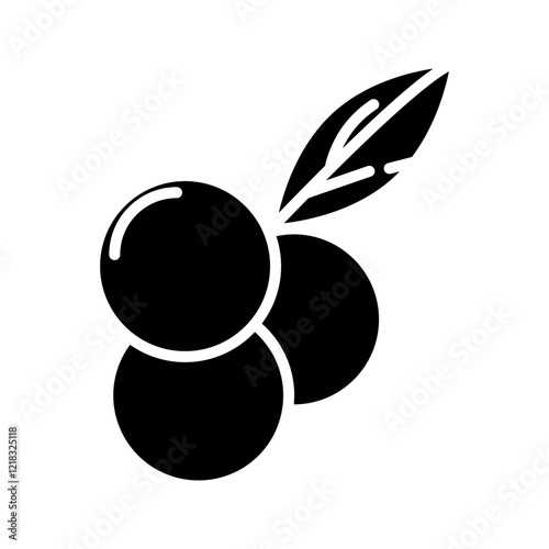 acai berry icon symbol template for graphic and web design collection logo vector illustration
