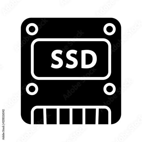 ssd icon . vector illustration, pictogram isolated on white background. color editable