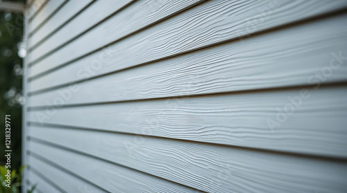 Close-up of Grey Wood Wall Texture: Architectural Detail of Modern House Exterior, Building Design, and Construction Material