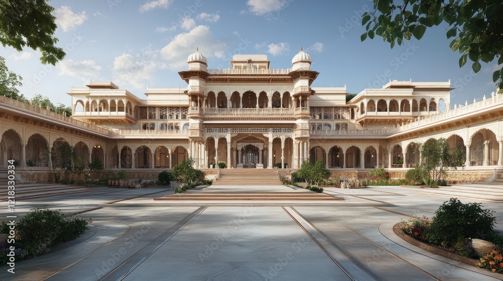 Magnificent Rajasthani Palace: Architectural Marvel in India