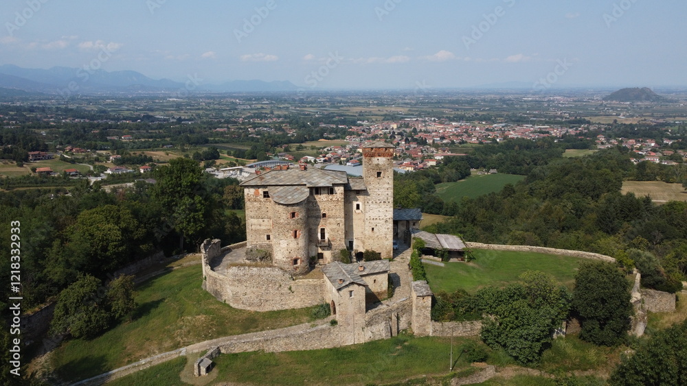 Obraz premium The castle of Bagnolo, Piedmont, Italy
