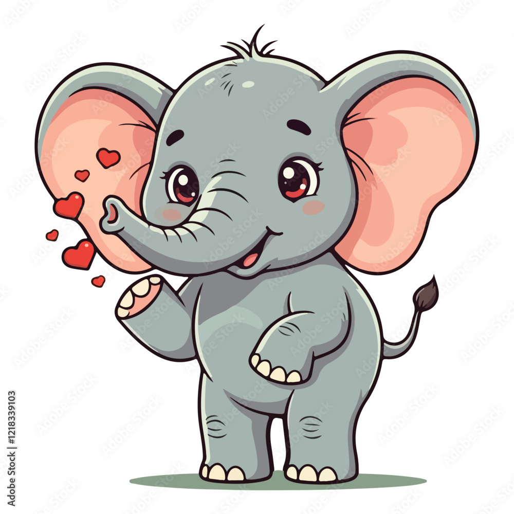 Cute Elephant Cartoon Vector Icon Illustration Animal Sport Icon Isolated Flat vector illustration Cute Elephant Cartoon Vector Icon Illustration Animal Sport Icon Isolated Flat vector illustration