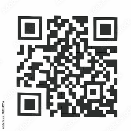 QR code silhouette vector illustration (1)