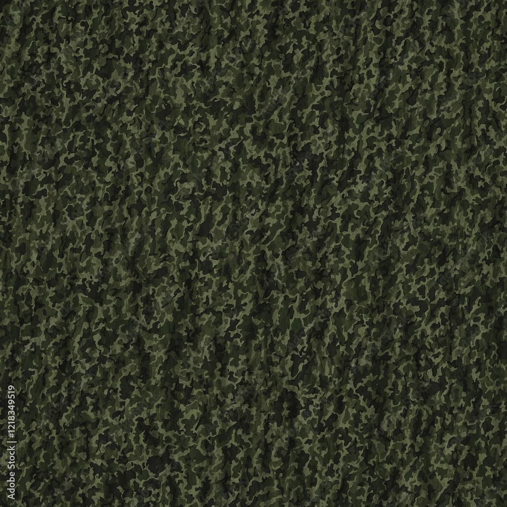 Fototapeta premium Create an intricate pattern of military camouflage in various shades of army green. 