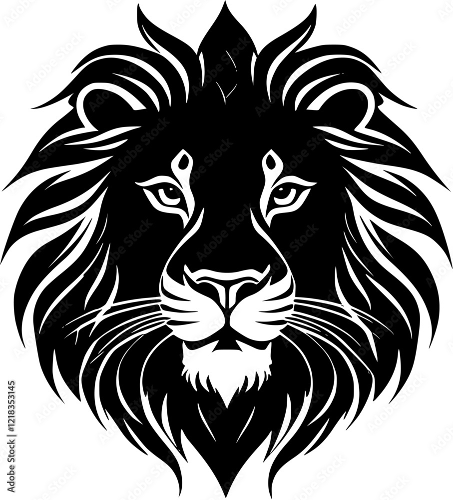 Fototapeta premium lion head vector