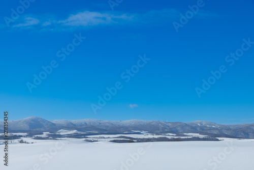 北海道冬の美瑛の風景15