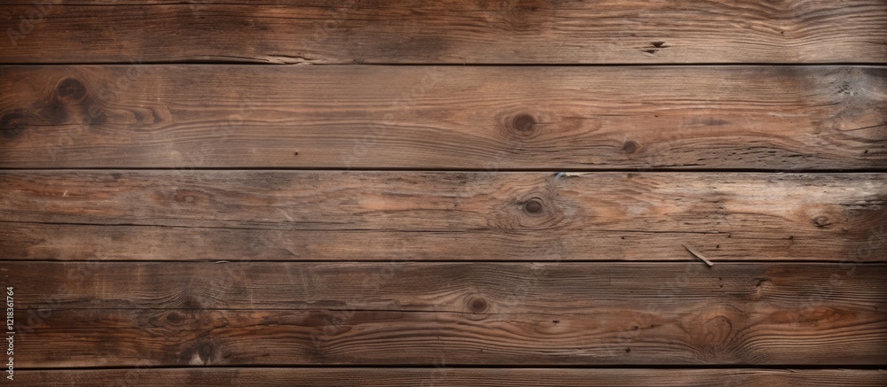 Fototapeta premium Vintage wooden texture in warm brown tones with rustic grain pattern creates a timeless backdrop, ideal for copy space and natural surface designs.