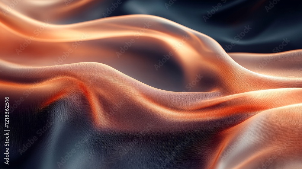 Obraz premium Abstract Draped Fabric Texture Showing Soft Waves