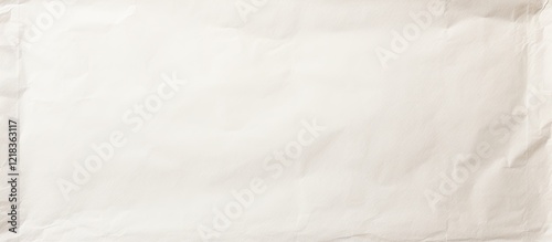 Vintage textured paper with soft beige hues placed horizontally against a clean white backdrop, creating perfect empty space for text or graphics.