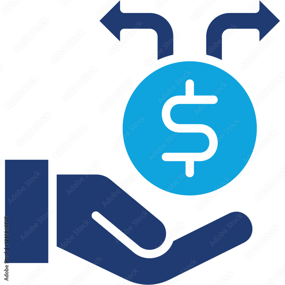 Split Payment mixed color icon Split Payment mixed color icon