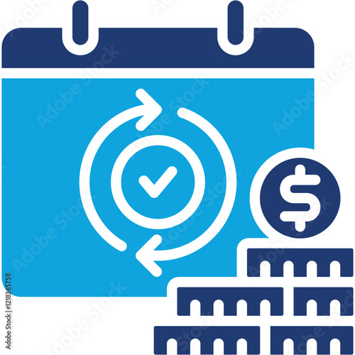 Auto Pay mixed color icon