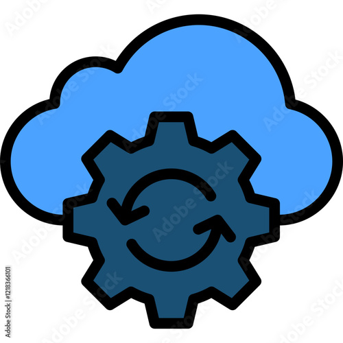 Cloud Processing Icon