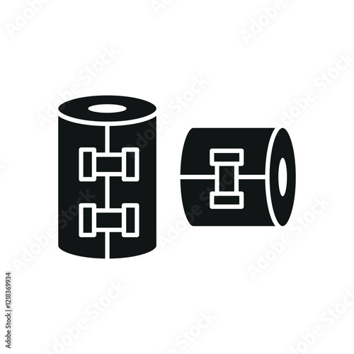 Compression bandage icon, designed with a clean and professional look, ideal for medical graphics