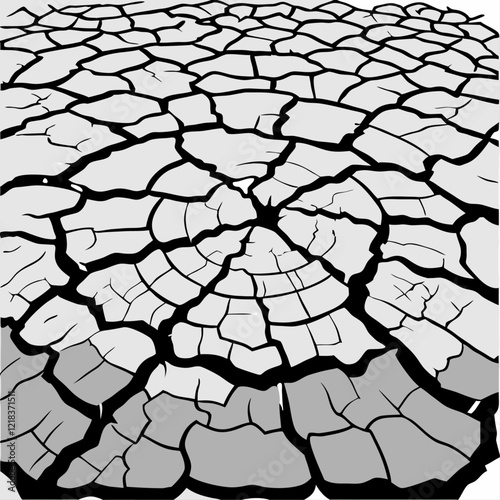 Gray cracked background vector illustration (2)