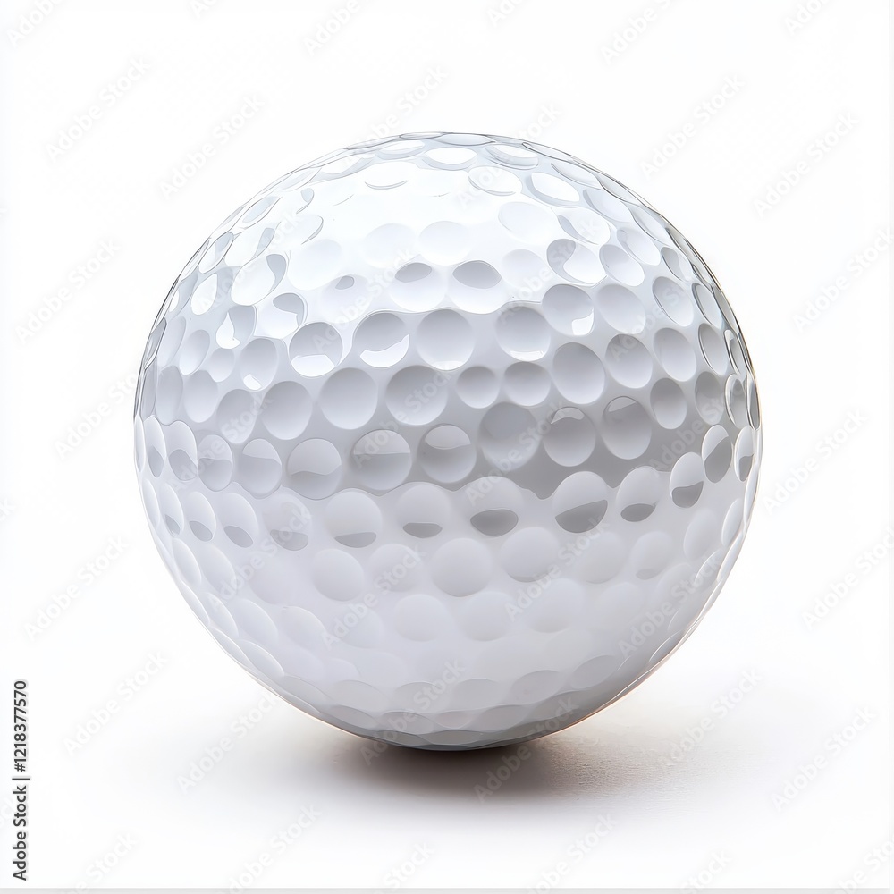 Golf ball isolated on white, classic sports equipment, perfect for design. Golf ball isolated on white, classic sports equipment, perfect for design.