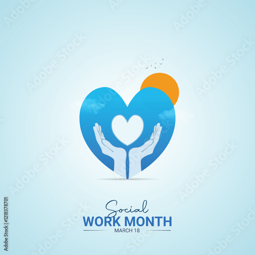 Social Work Month. Social Work Month for social media post design