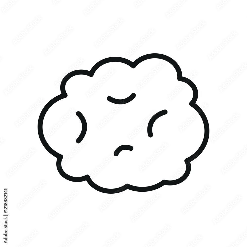 Cotton wall icon, showcasing soft and cozy vibes in a sleek and modern design Cotton wall icon, showcasing soft and cozy vibes in a sleek and modern design